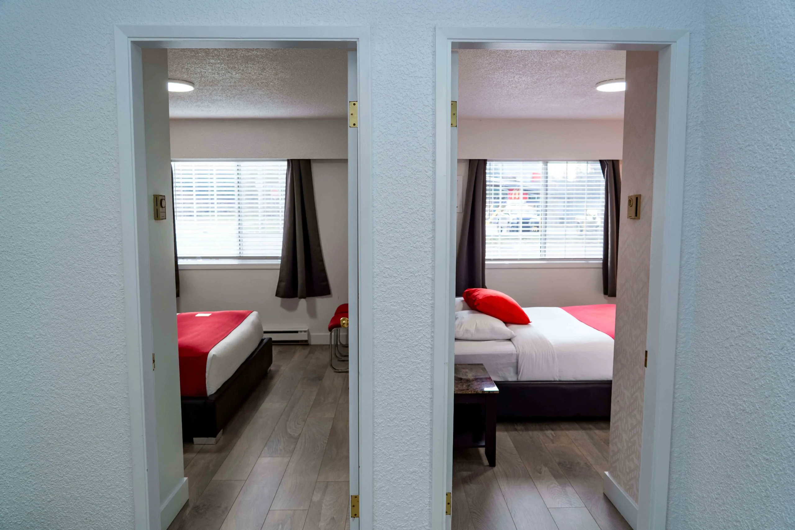 Suite bedroom doorway view